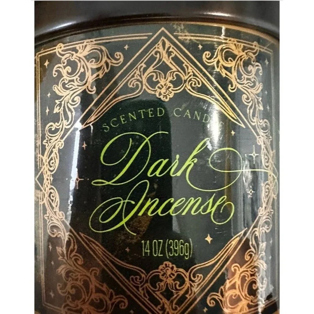 Dark Incense 14 Oz Gothic Wicked Three Wick Candle Star Candle Co NEW